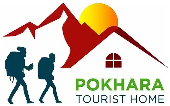 a logo for a pokhara tourist home hotel